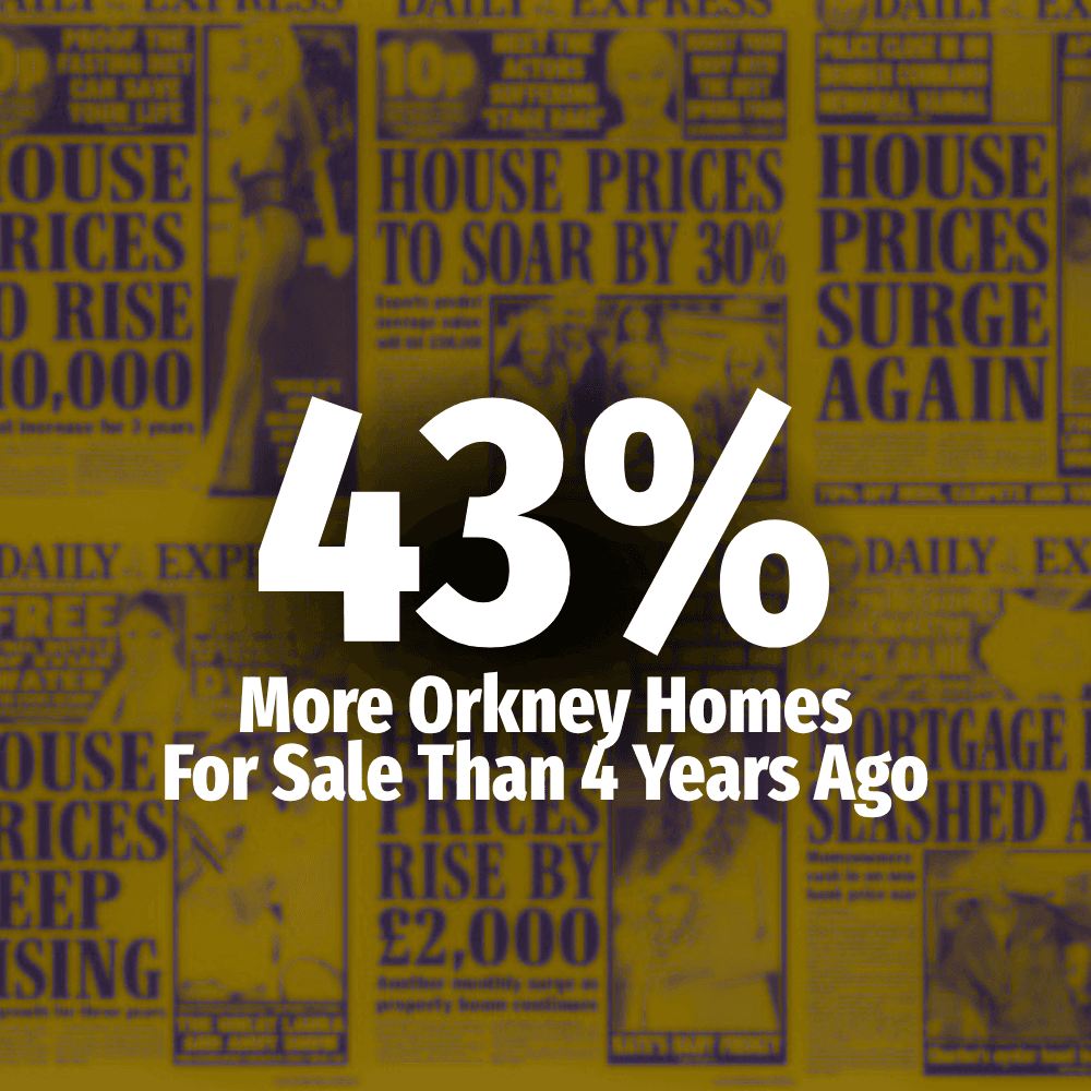 43% More Orkney Homes For Sale Than 4 Years Ago